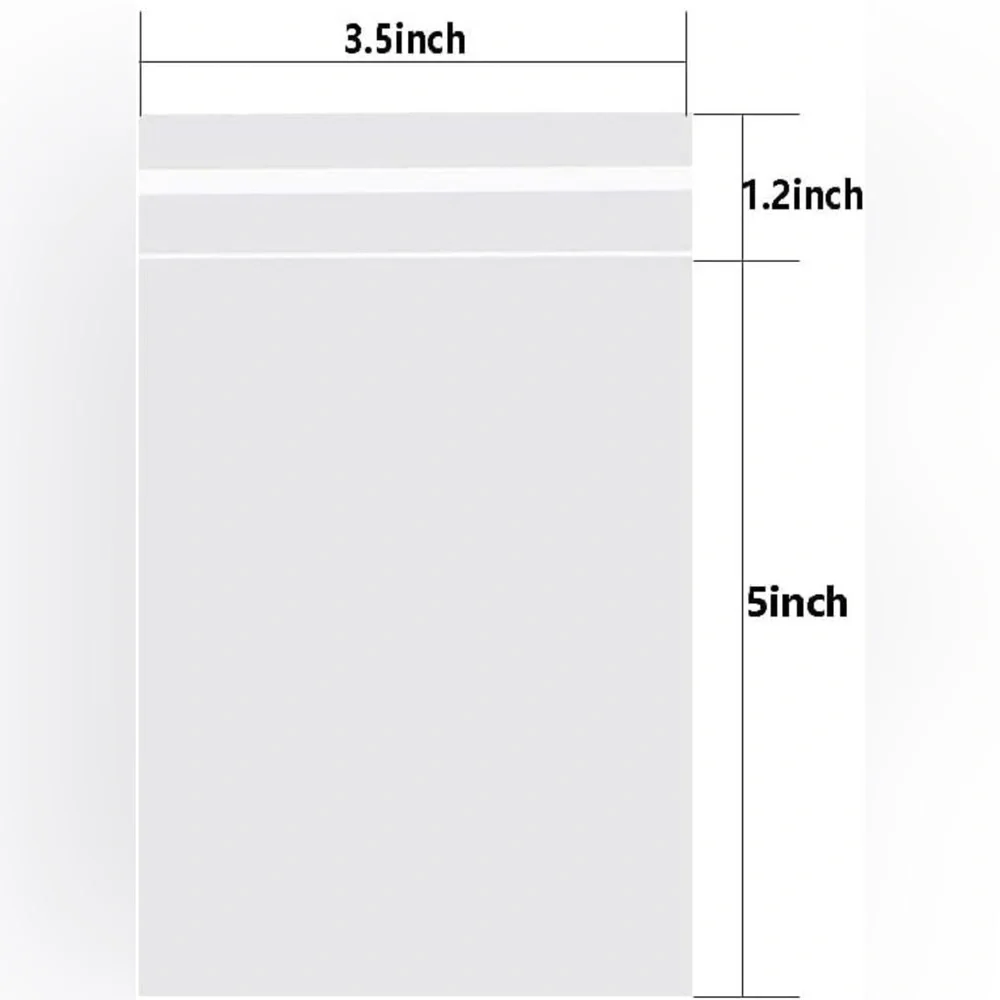 20 Count - Clear, Resealable Cellophane Mini Bags, 3.5 x 5 inch